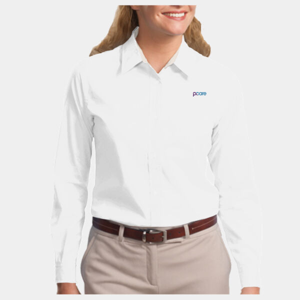 Ladies Long Sleeve Easy Care Shirt  Thumbnail