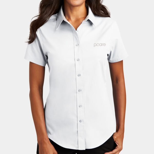 Ladies, Sport Shirt, Short Sleeve, P Care_White Thumbnail